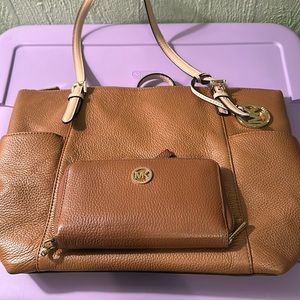 Michael Kors bag with wristlet